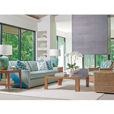 Palm Desert Sonoran Redford Square Rattan Occasional Table Set