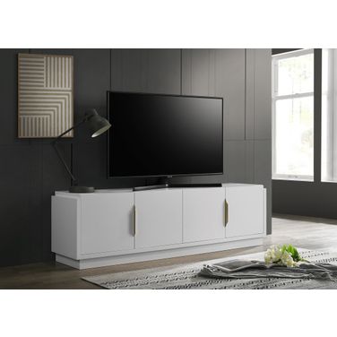 Palmer 70 Inch 4-Door TV Stand In White