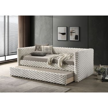 Palmeri Twin Daybed with Trundle In White