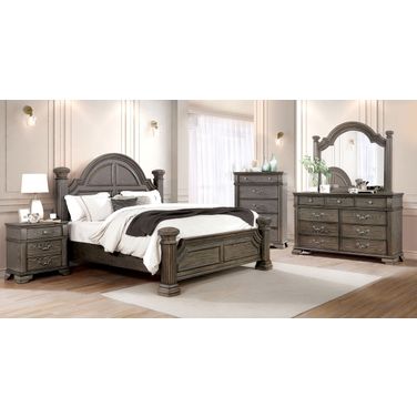 Pamphilos California King Bed In Gray