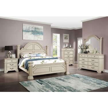 Pamphilos California King Bed In Antique White