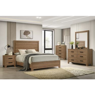 Panelli Bedroom Set In Walnut