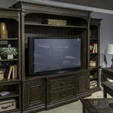 Paradise Valley Entertainment Center In Saddle Brown