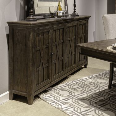 Paradise Valley Hall Buffet In Saddle Brown