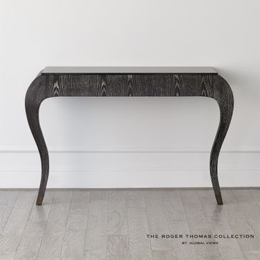 Paris Wall Console In Black Cerused Oak