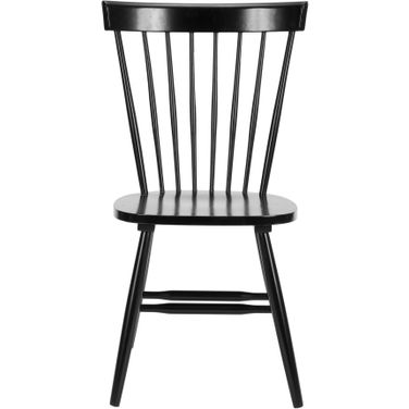 Parker Black 17 Inch Spindle Dining Chair Set of 2