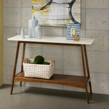 Parker Console In Off-White and Pecan