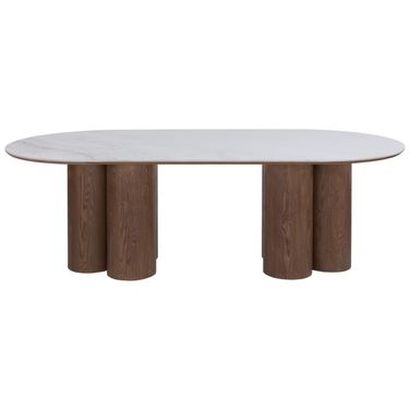 Parker Dining Table In Oak and White