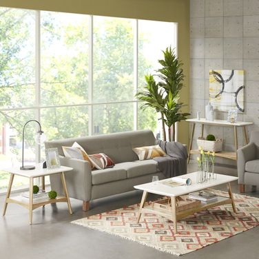 Parker Occasional Table Set In Off-White/Natural