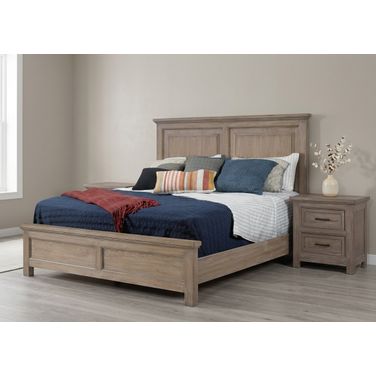 Parson Creek Panel Bedroom Set in Milk-Paint Oak