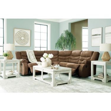 Partymate 2-Piece Reclining Sectional In Brindle