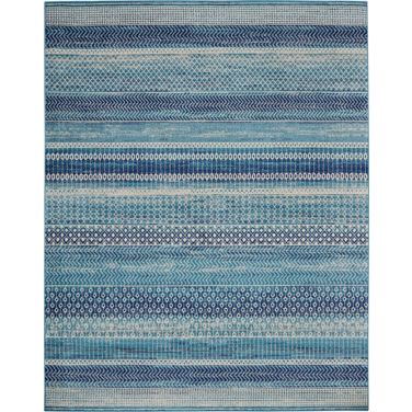 Passion 9' x 12' Indoor Rug In Navy Blue