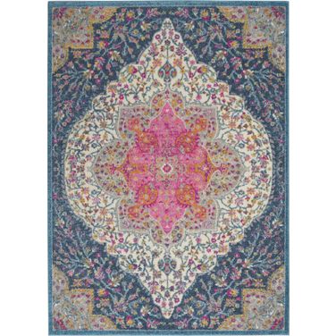 Passion Multicolor 5'3" x 7'3" Farmhouse Area Rug