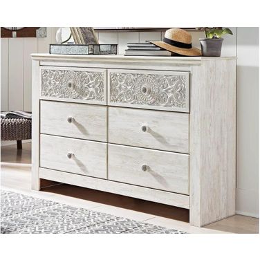 Paxberry Whitewash Dresser