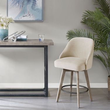 Pearce Counter Stool With Swivel Seat In Sand