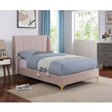 Pearl Twin Bed In Light Pink