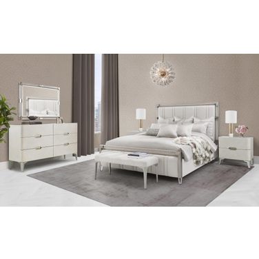 Penthouse Panel Bedroom Set In Ash Gray