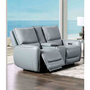 Phineas Power Loveseat In Pale Blue