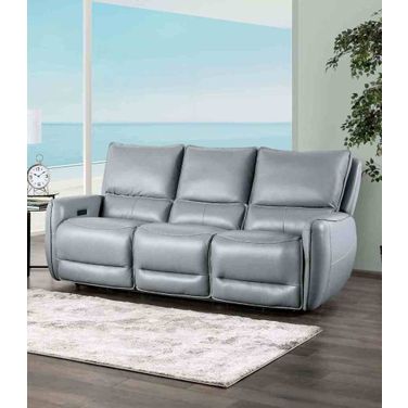 Phineas Power Sofa In Pale Blue