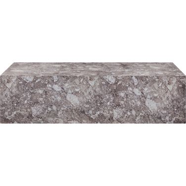 Piazza Marble Finish Concrete Coffee Table In Brown