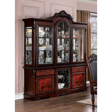 Picardy Hutch and Buffet In Brown Cherry