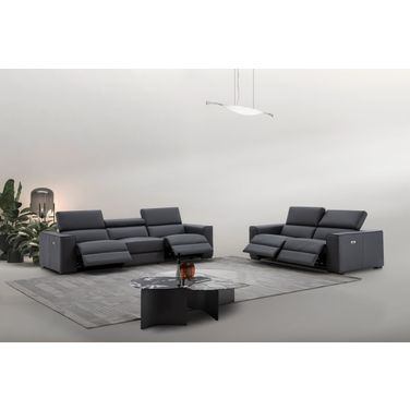Picasso Living Room Set In Blue Grey