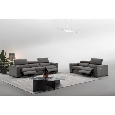 Picasso Living Room Set In Dark Grey