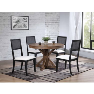 Pierce Dining Table and Robin 5-Piece Dining Set In Dune