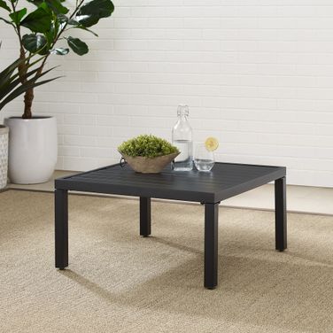 Piermont Outdoor Sectional Coffee Table In Matte Black