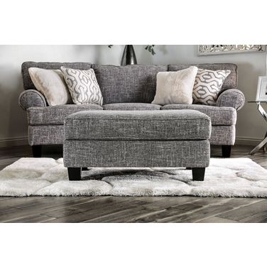 Pierpont Gray Ottoman