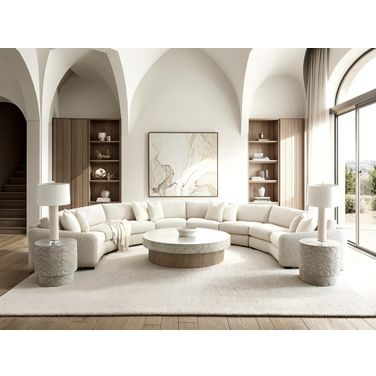 Pincio Round Occasional Table Set In Grey