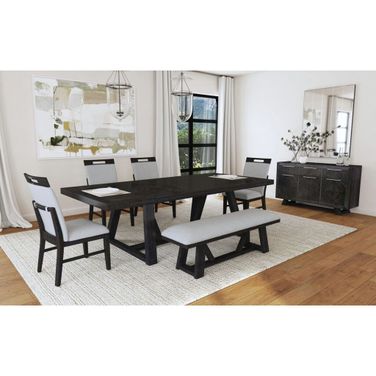 Pinnacle Dining Room Set In Charcoal