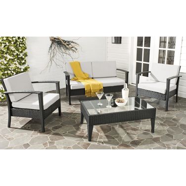 Piscataway 4 Piece Set In Black and Grey