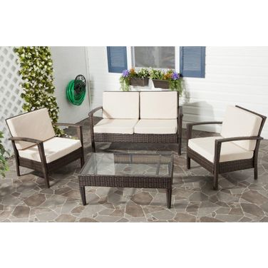 Piscataway 4 Piece Set In Brown and Beige