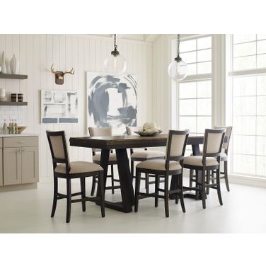 Plank Road Charcoal Kimler Counter Height Dining Room Set