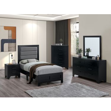 Plano Youth Bedroom Set In Black