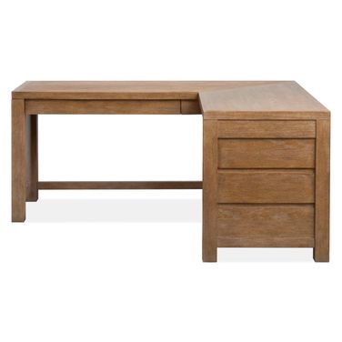 Plum Creek L Desk In Sierra Brown