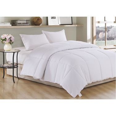 Polyester Medium Warmth Down Twin Alternative Comforter Duvet Insert In White