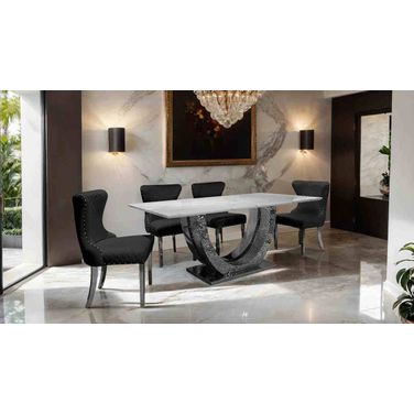 Portanova Dining Table In Chrome