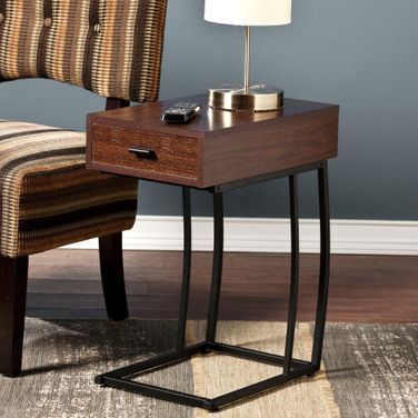 Porten Side Table With Power And Usb
