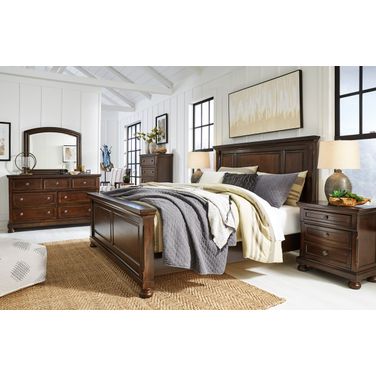 Porter Storage Panel Bedroom Set In Rustic Brown