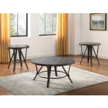 Portland 3-Piece Occasional Table Set In Gray