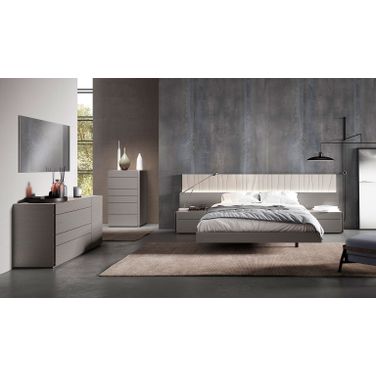 Porto Grey Platform Bedroom Set