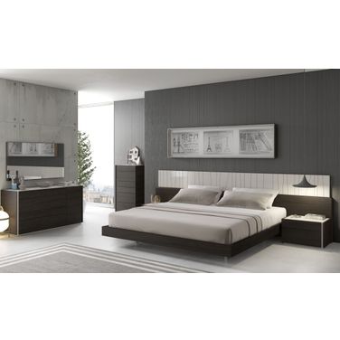 Porto Wenge Lacquer Platform Bedroom Set