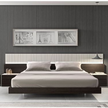 Porto Wenge Lacquer Platform Bedroom Set