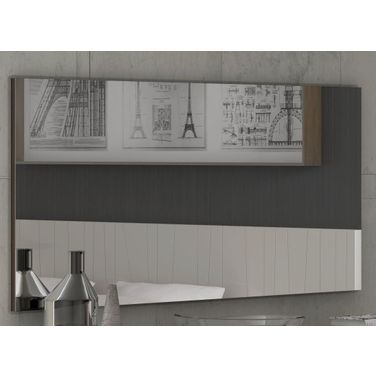 Porto Natural Light Grey Lacquer Mirror