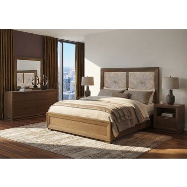 Portrait Bedroom Set In Sienna Brown