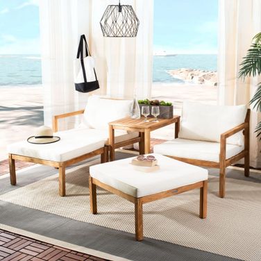Pratia Natural and Beige 5 Piece Outdoor Set