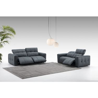 Prescott Living Room Set In Dark Grey