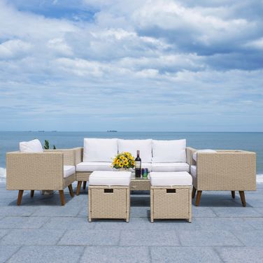 Presla 6 Piece Living Set In Beige